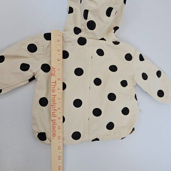 *Last chance item** Baby Toddler Jacket Reversible Unisex Kids Khaki Polka Dot - Picture 16 of 16